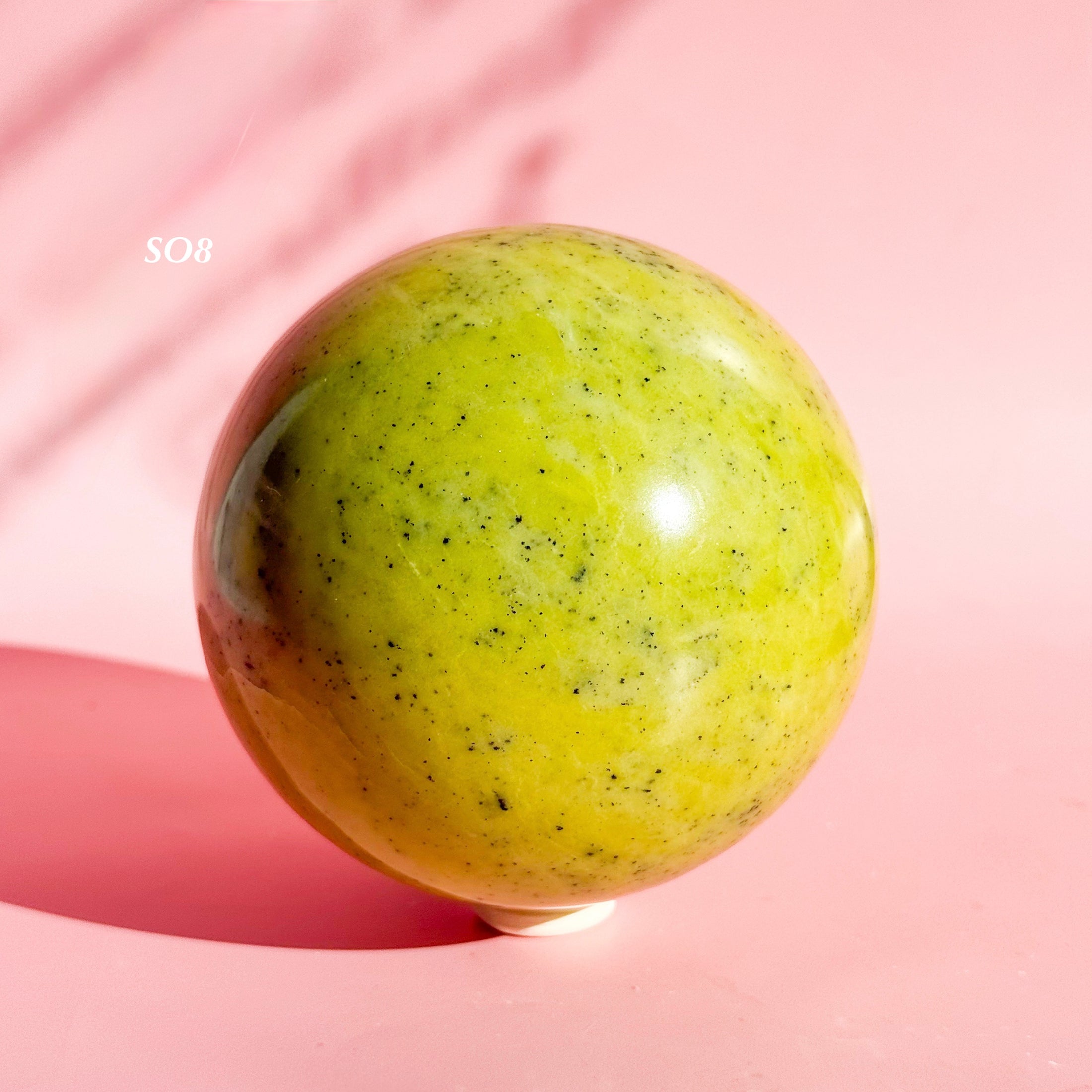 Yellow Serpentine ( Healerite ) Sphere