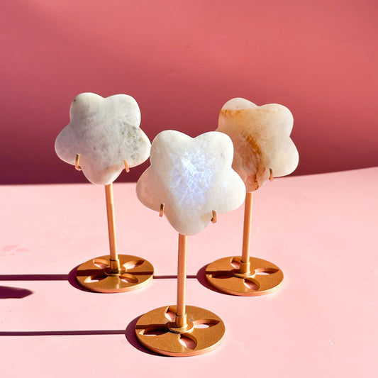 Moonstone Flower on Stand