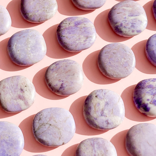 Purple Jade Mini Flat Tumble
