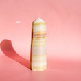 Load image into Gallery viewer, Watermelon Calcite Tower
