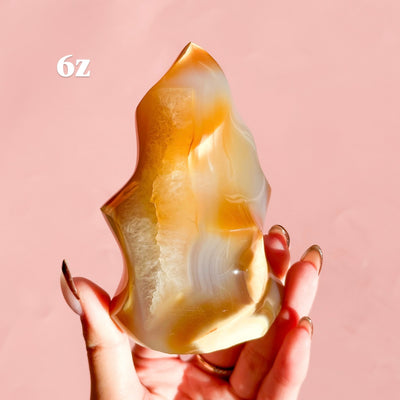 Carnelian Agate Flame
