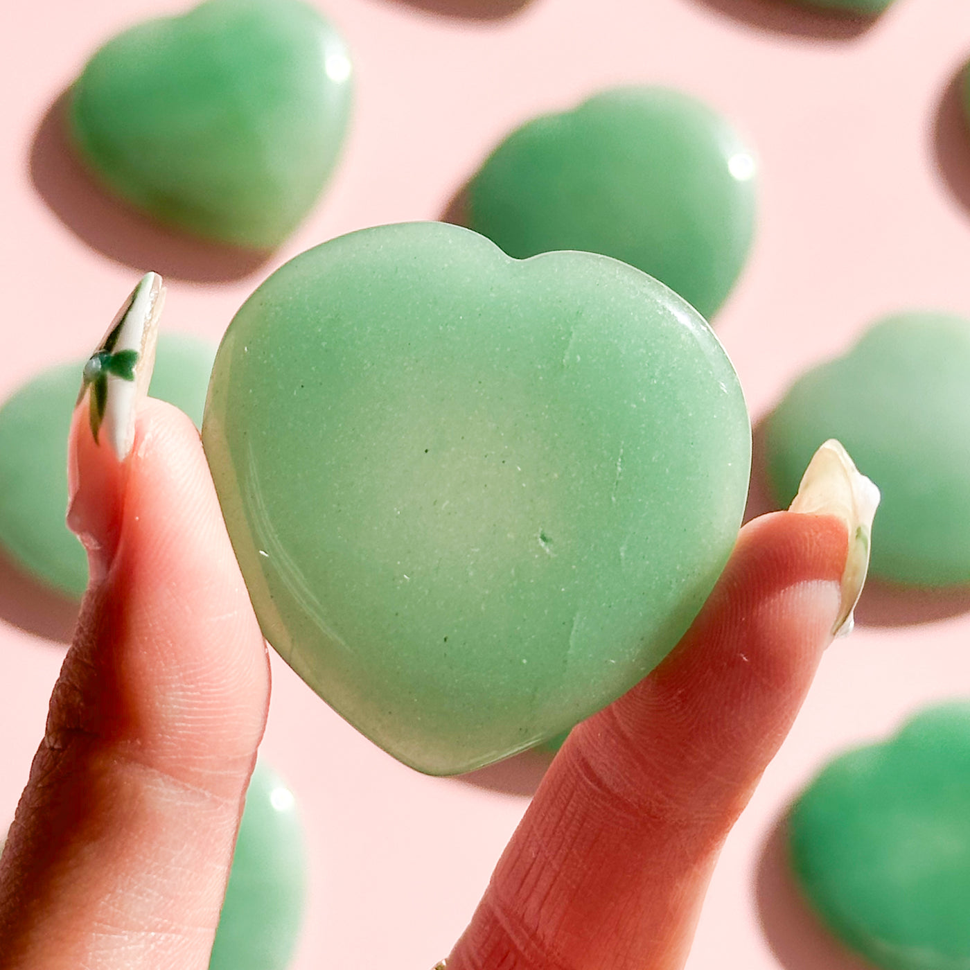 Green Aventurine Heart Worry Stone