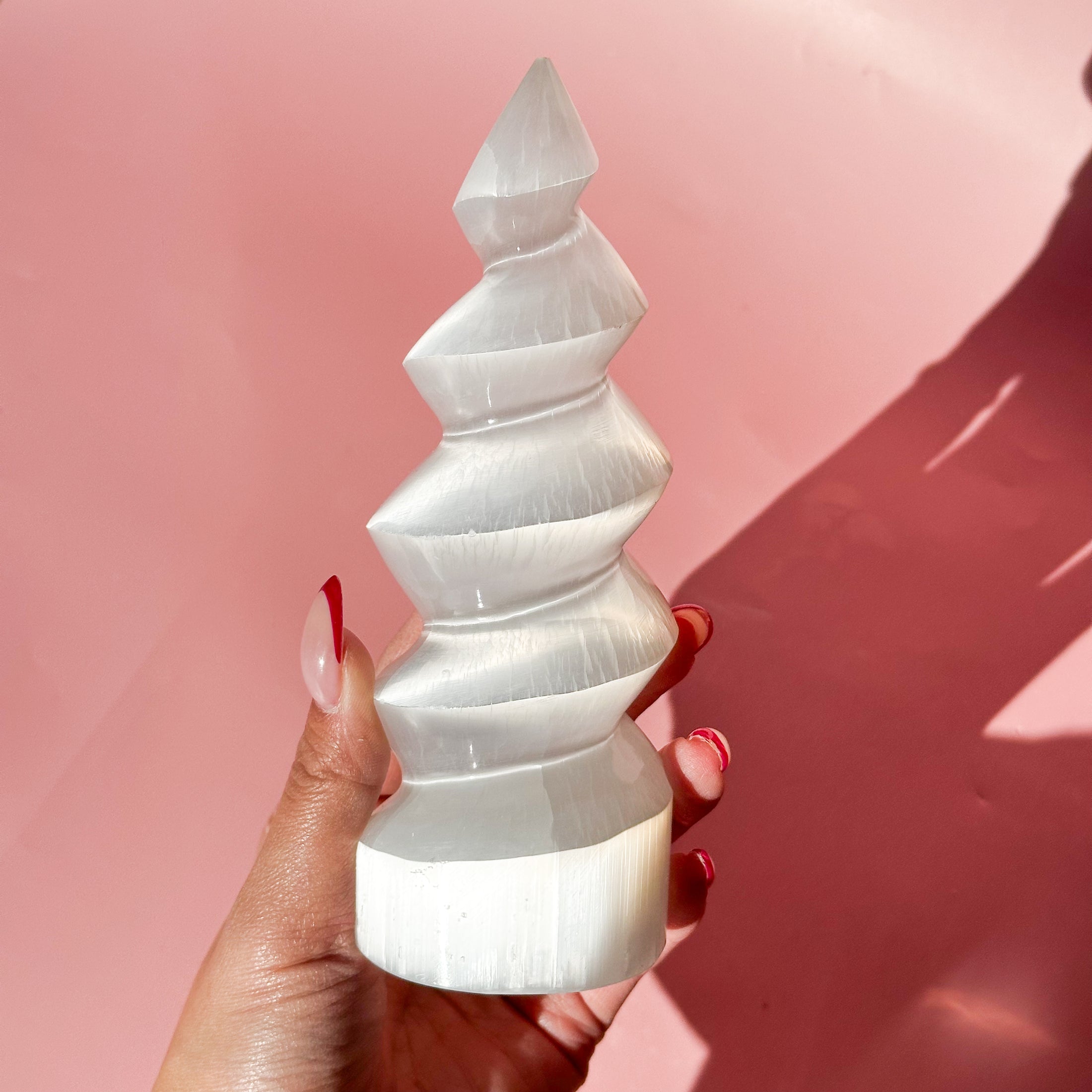 Satin Spar Selenite Tree