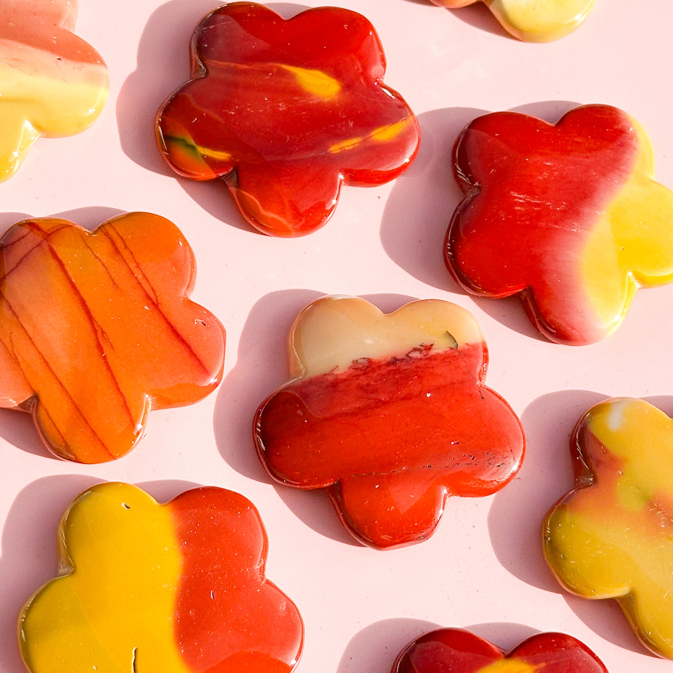 Mookaite Petal Stone