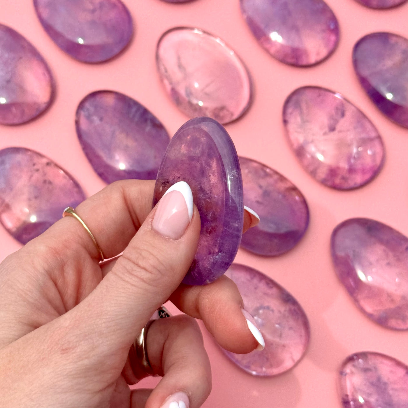 Amethyst Worry Stone