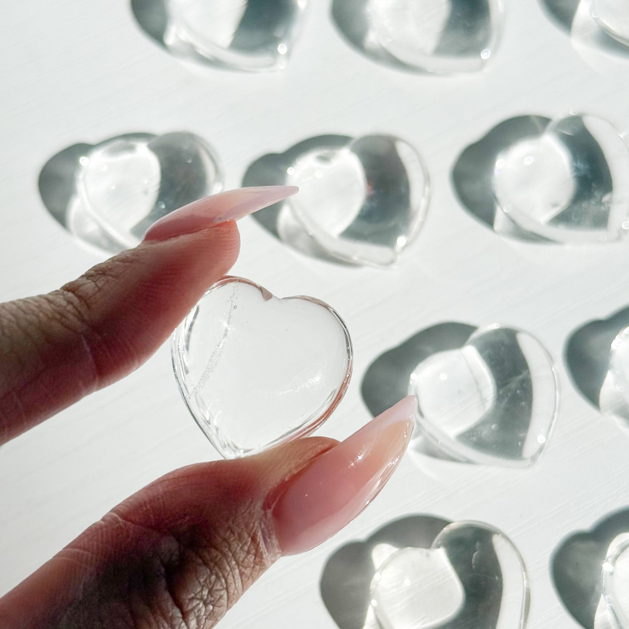 Clear Quartz Mini Heart