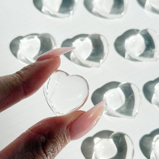 Clear Quartz Mini Heart
