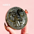 Load image into Gallery viewer, Golden Sheen Obsidian Zodiac Disk

