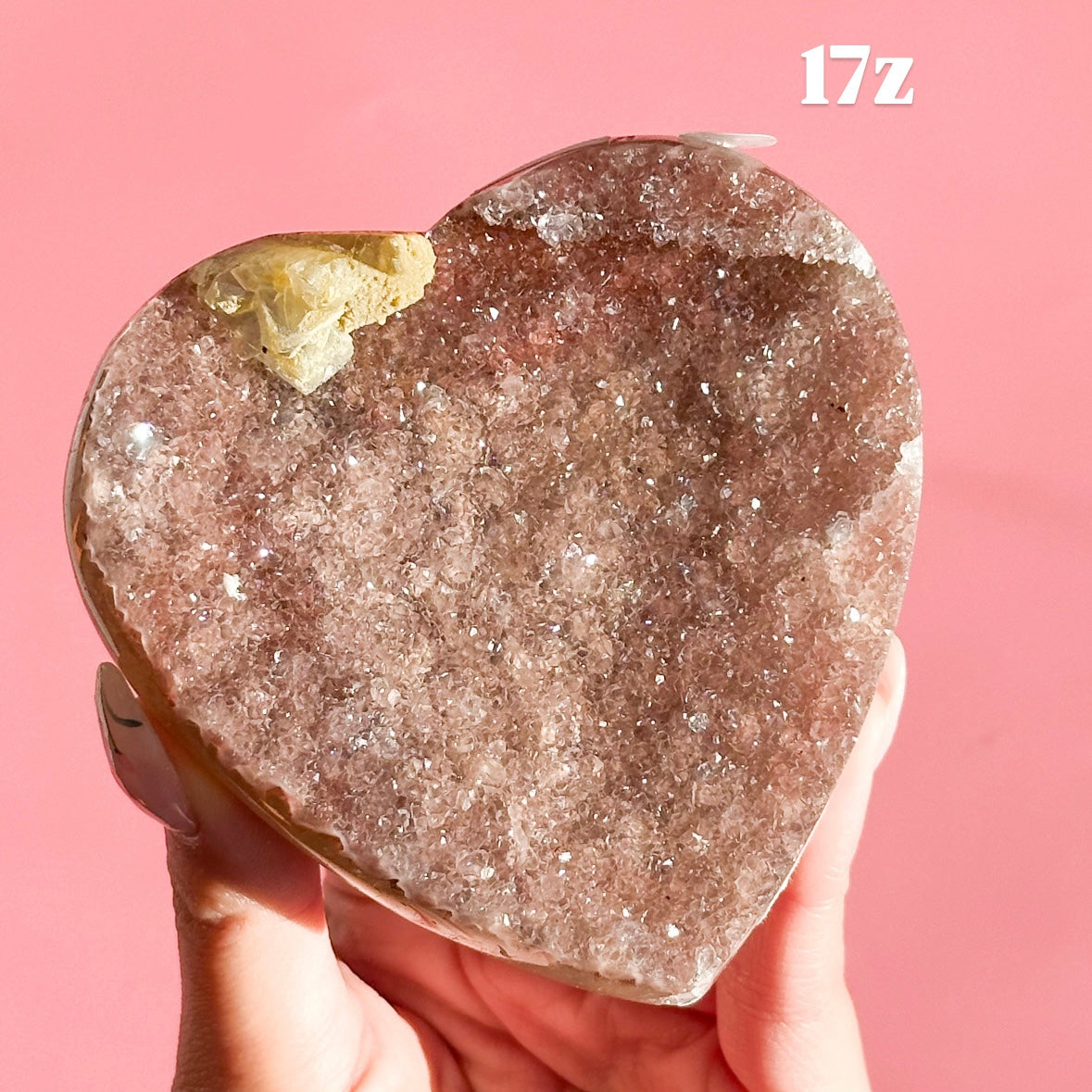 Druzy Amethyst Heart from Brazil