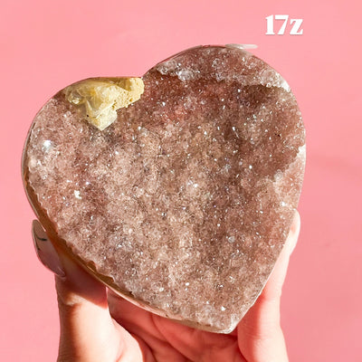Druzy Amethyst Heart from Brazil