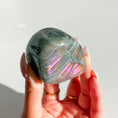 Load image into Gallery viewer, Labradorite Freeform - Orange / Pink Flash
