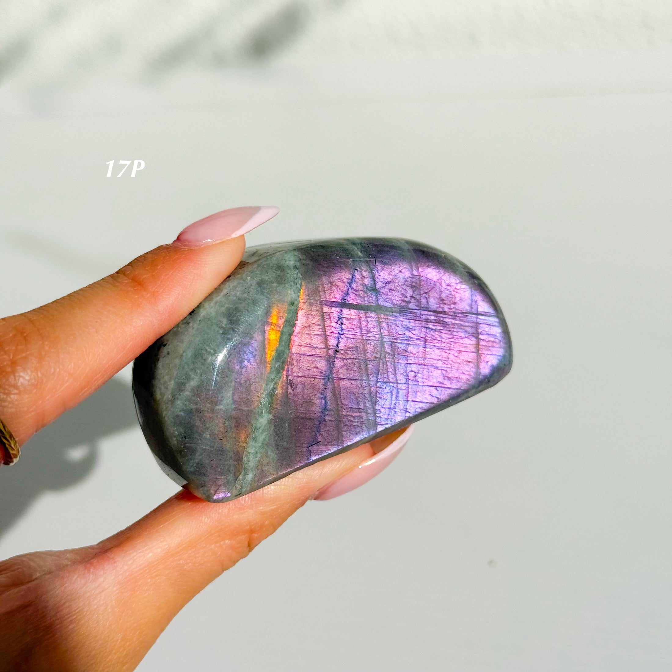 Labradorite Freeform - Purple Flash