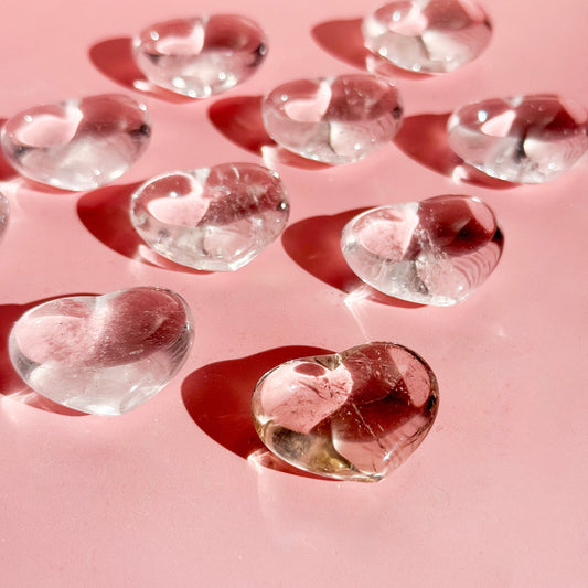 Clear Quartz Small Heart