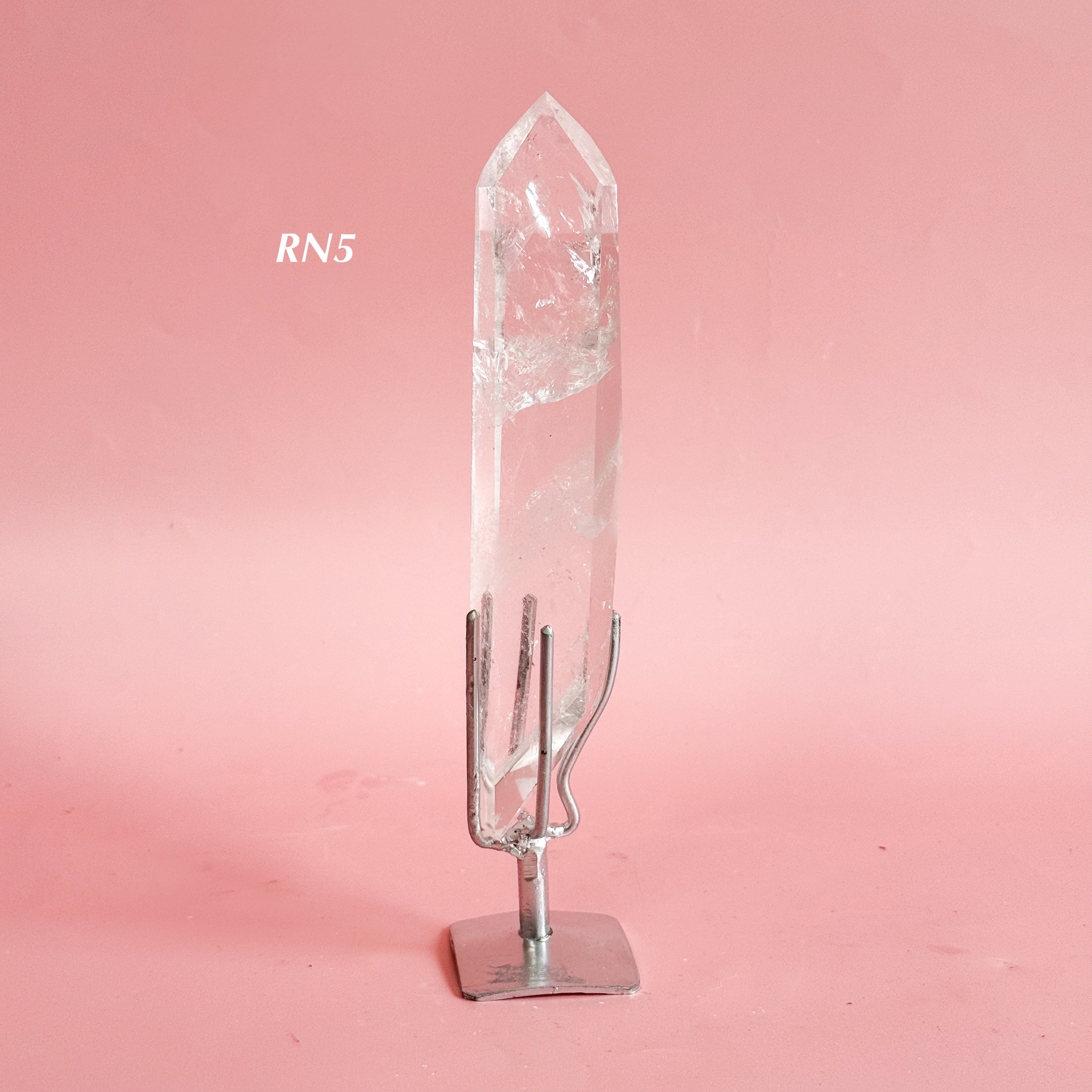 Clear Quartz Point on Stand