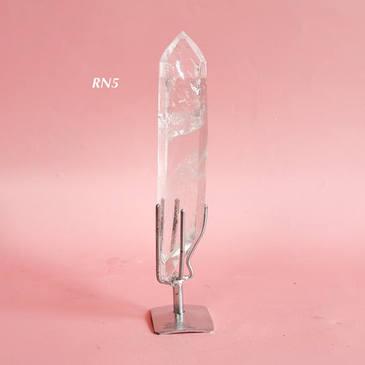 Clear Quartz Point on Stand