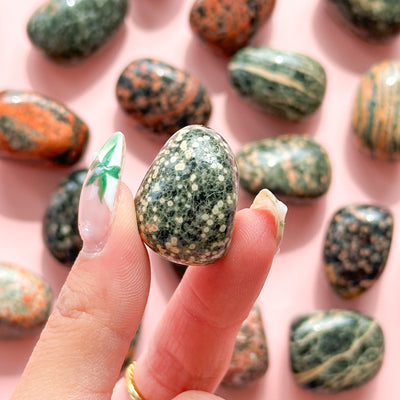 Red Snowflake Jasper Tumble