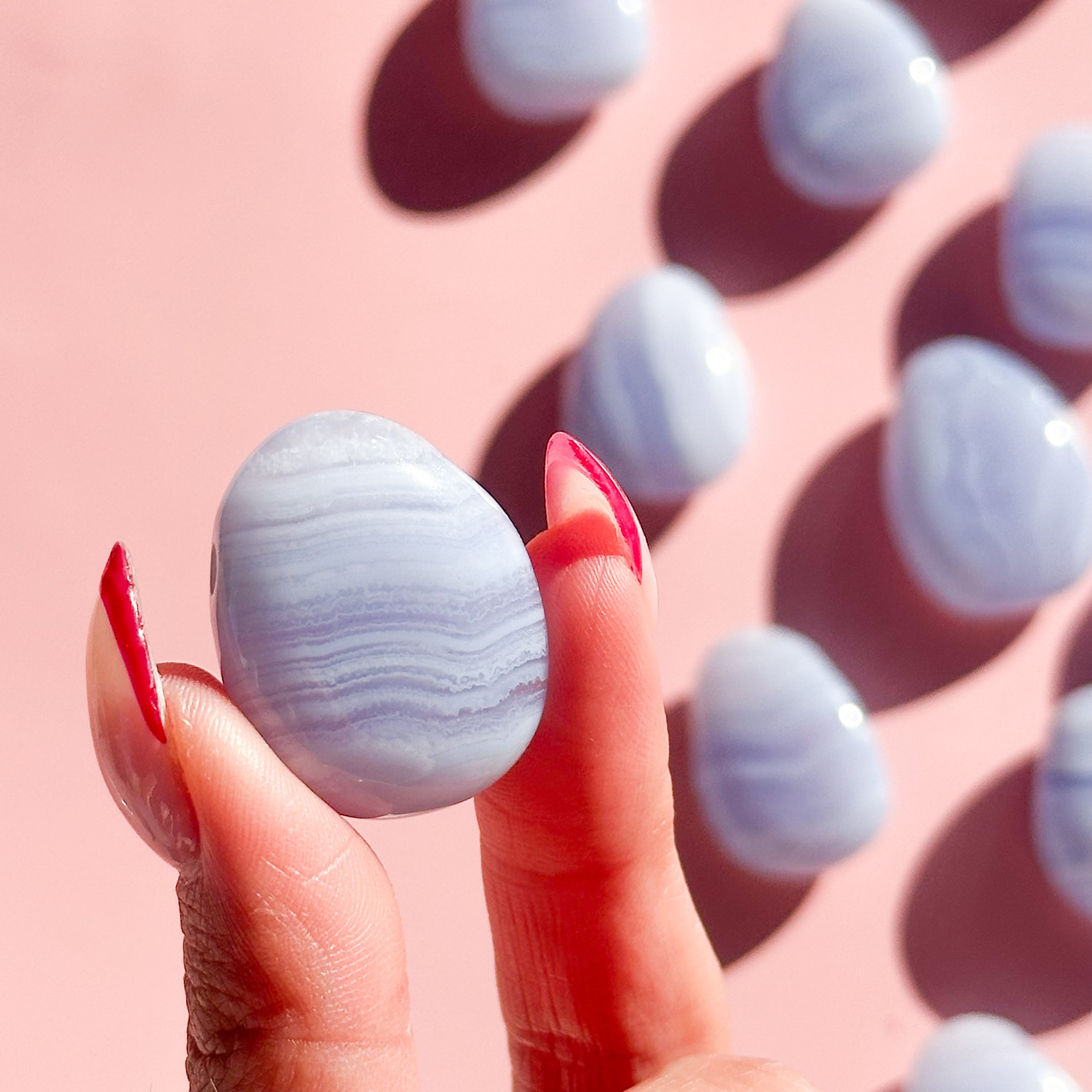 Blue Lace Agate Bead
