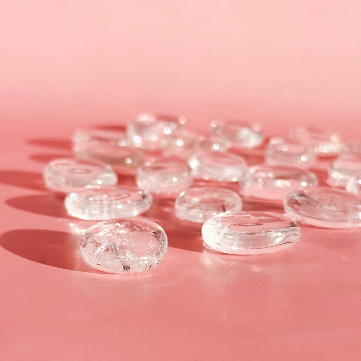 Clear Quartz Mini Flat Tumble