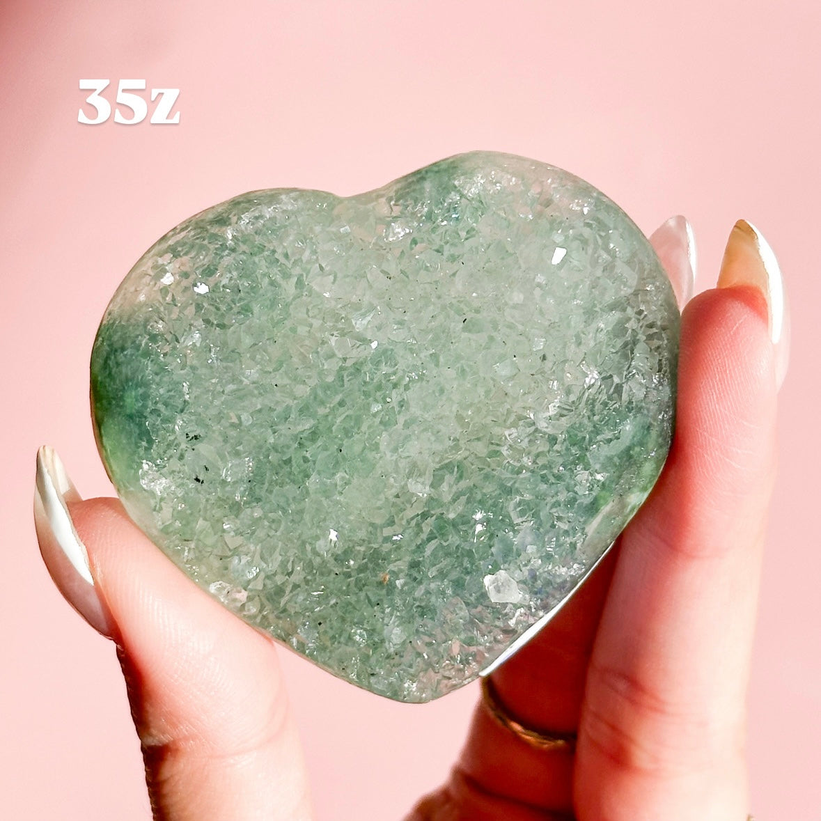 Druzy Amethyst Heart from Brazil
