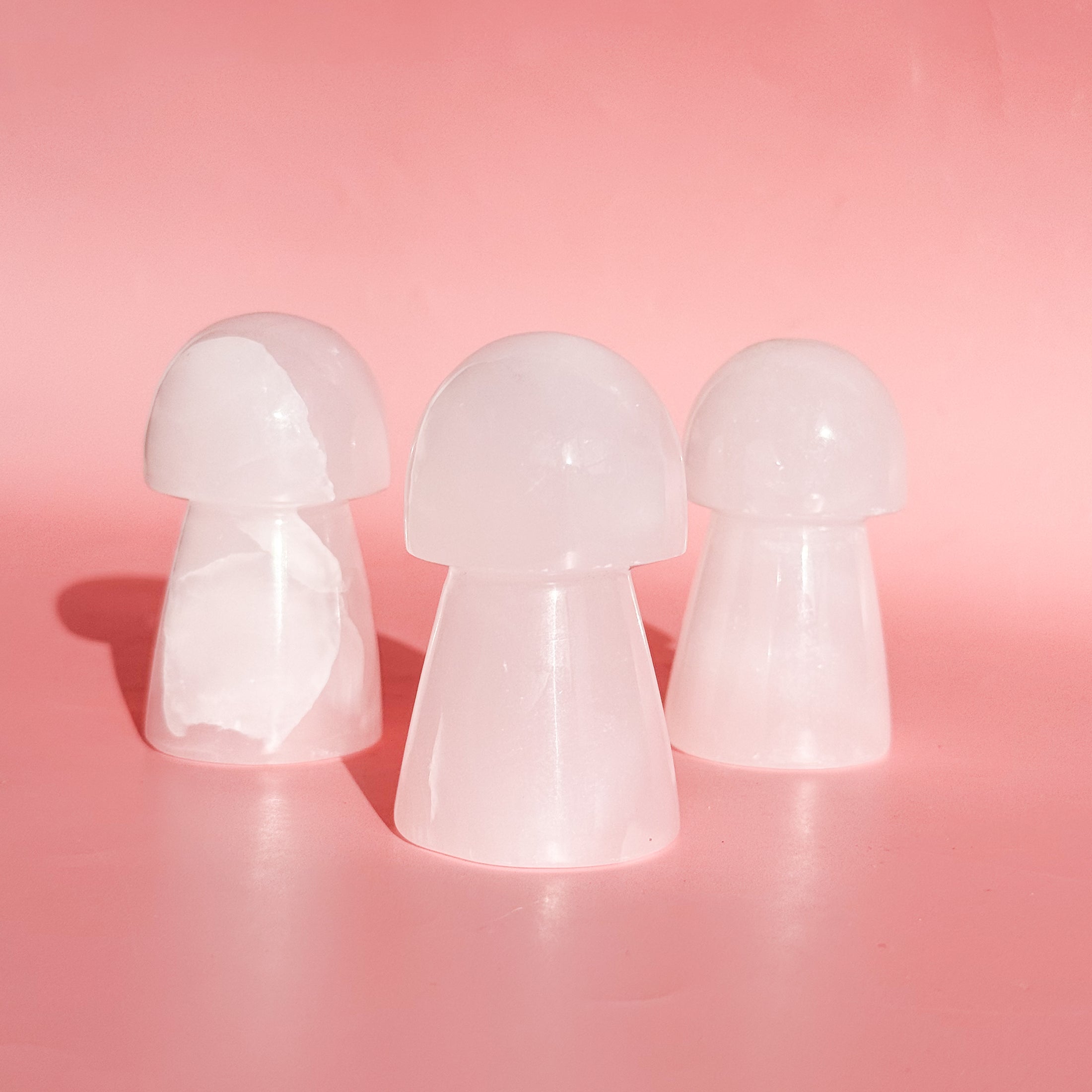 Pink Mangano Calcite Mushroom