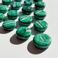 Load image into Gallery viewer, Malachite with Chrysocolla Mini Flat Tumble
