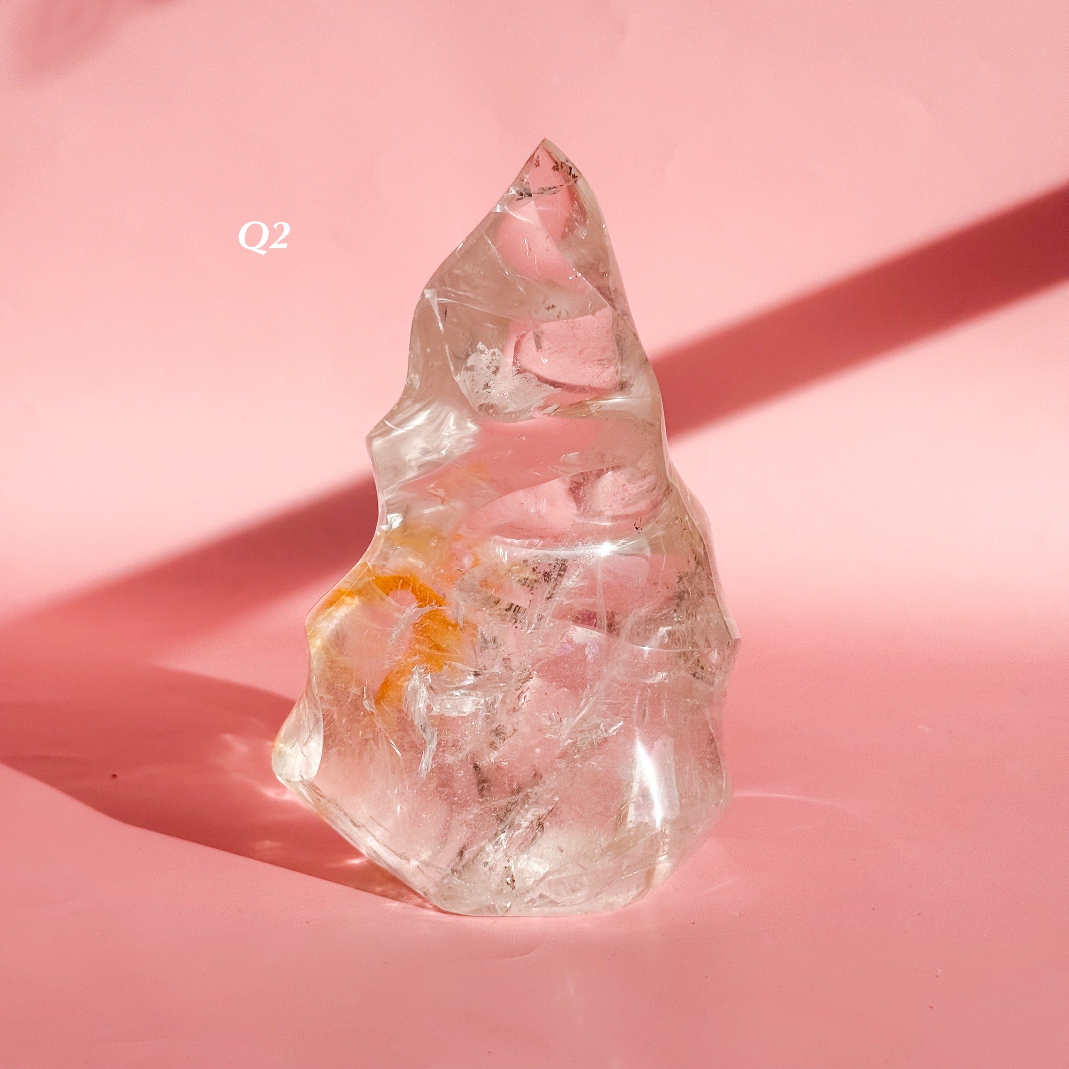 Medium Clear Quartz Flame