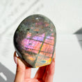 Load image into Gallery viewer, Labradorite Freeform - Orange / Pink Flash
