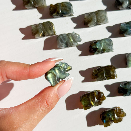 Labradorite Mini Bear