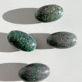 Load image into Gallery viewer, Ruby Fuchsite with Kyanite Lingam

