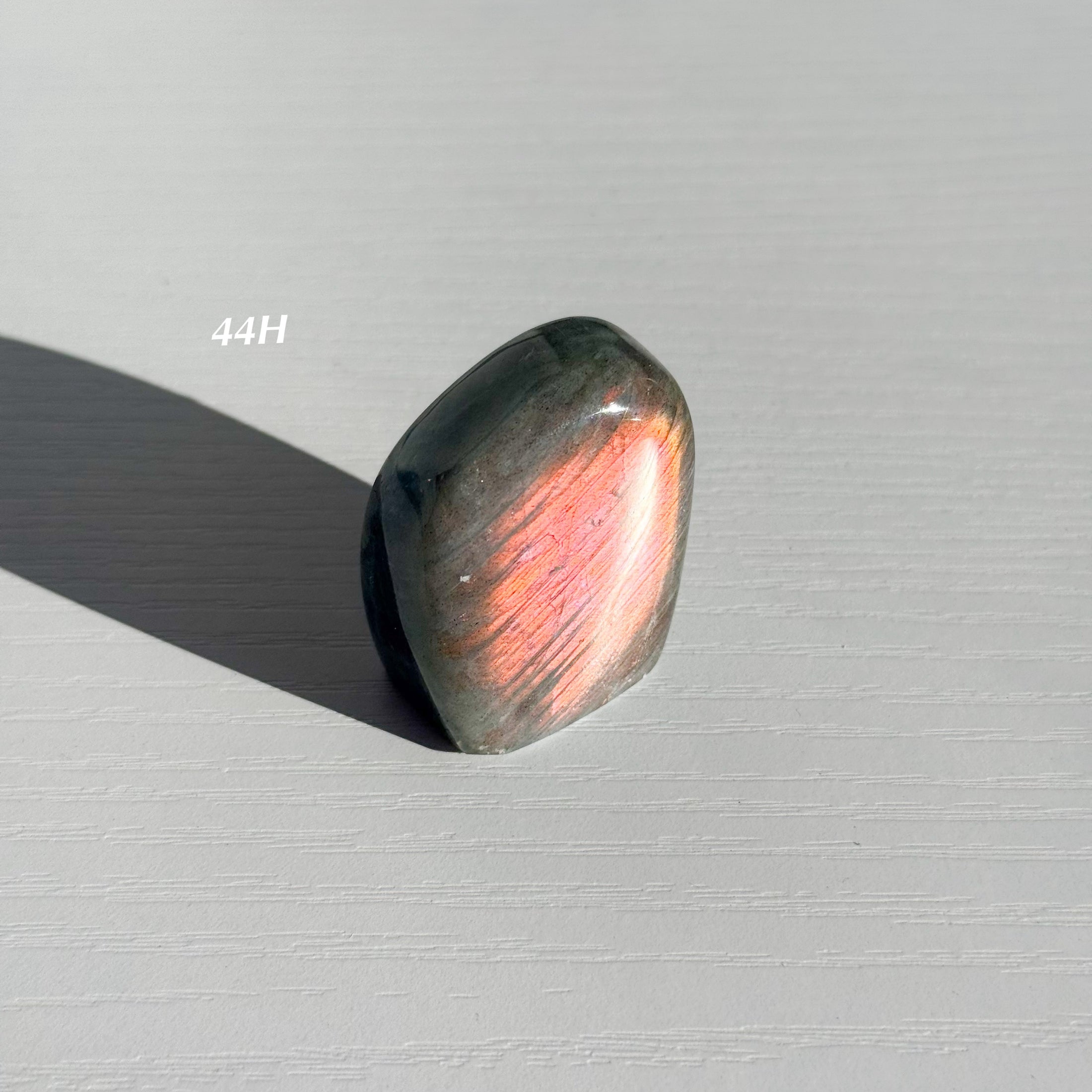 Labradorite Freeform - Orange / Pink Flash