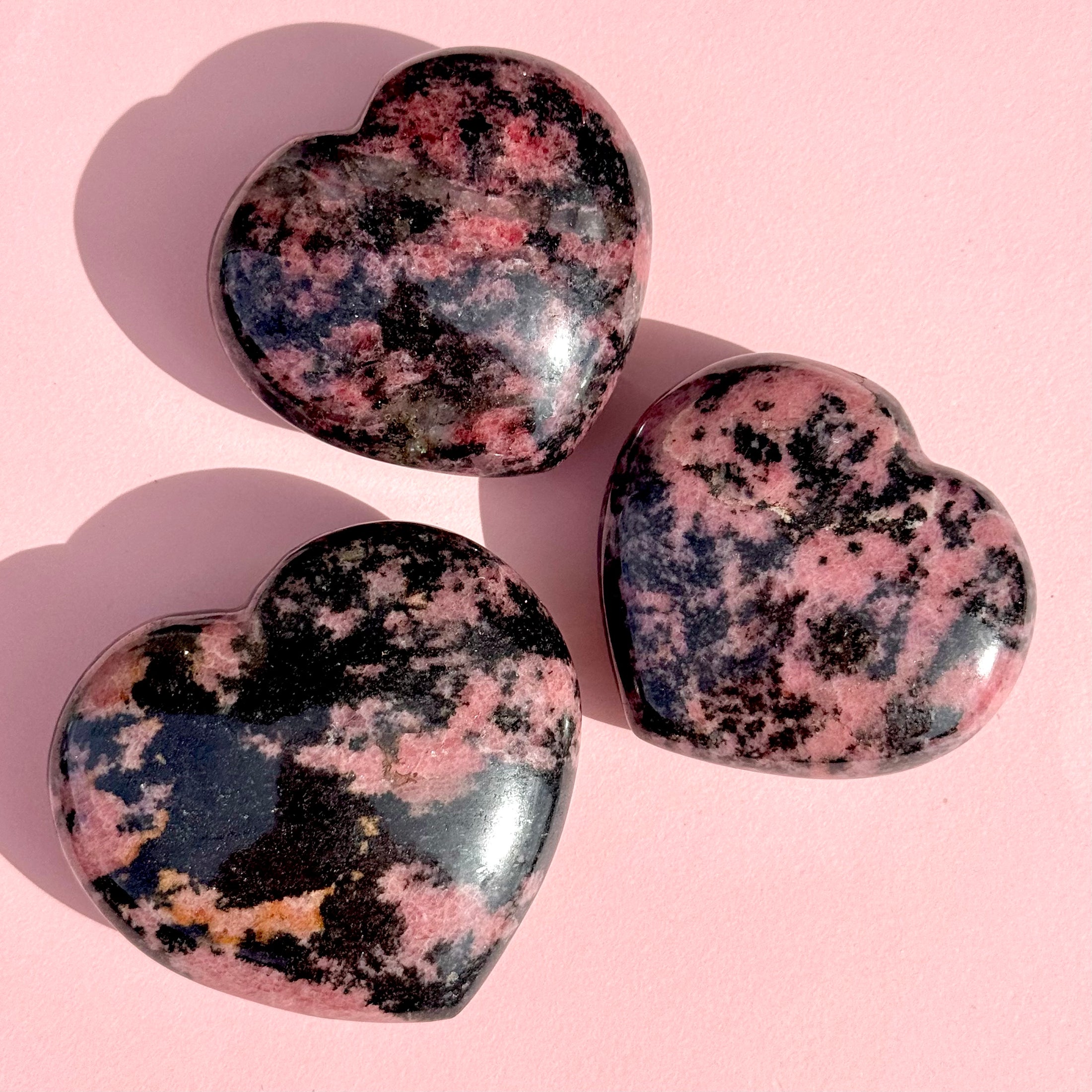 Rhodonite Large Heart
