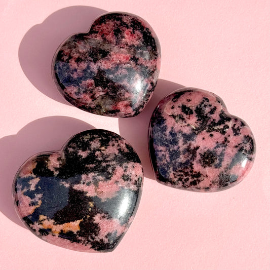 Rhodonite Large Heart