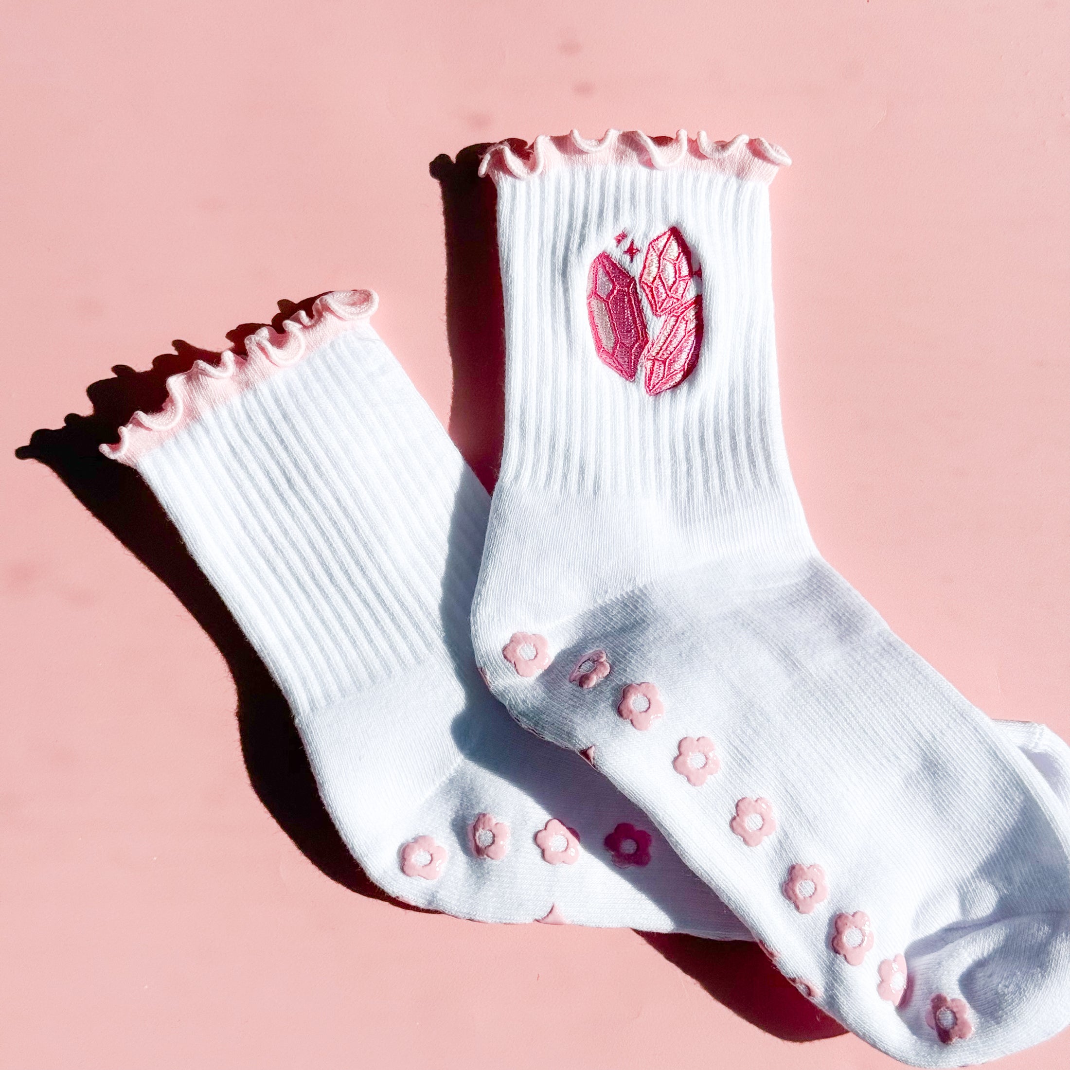 Crystal Pilates Grip Sock