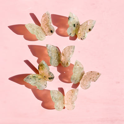 Prehnite With Epidote Butterfly