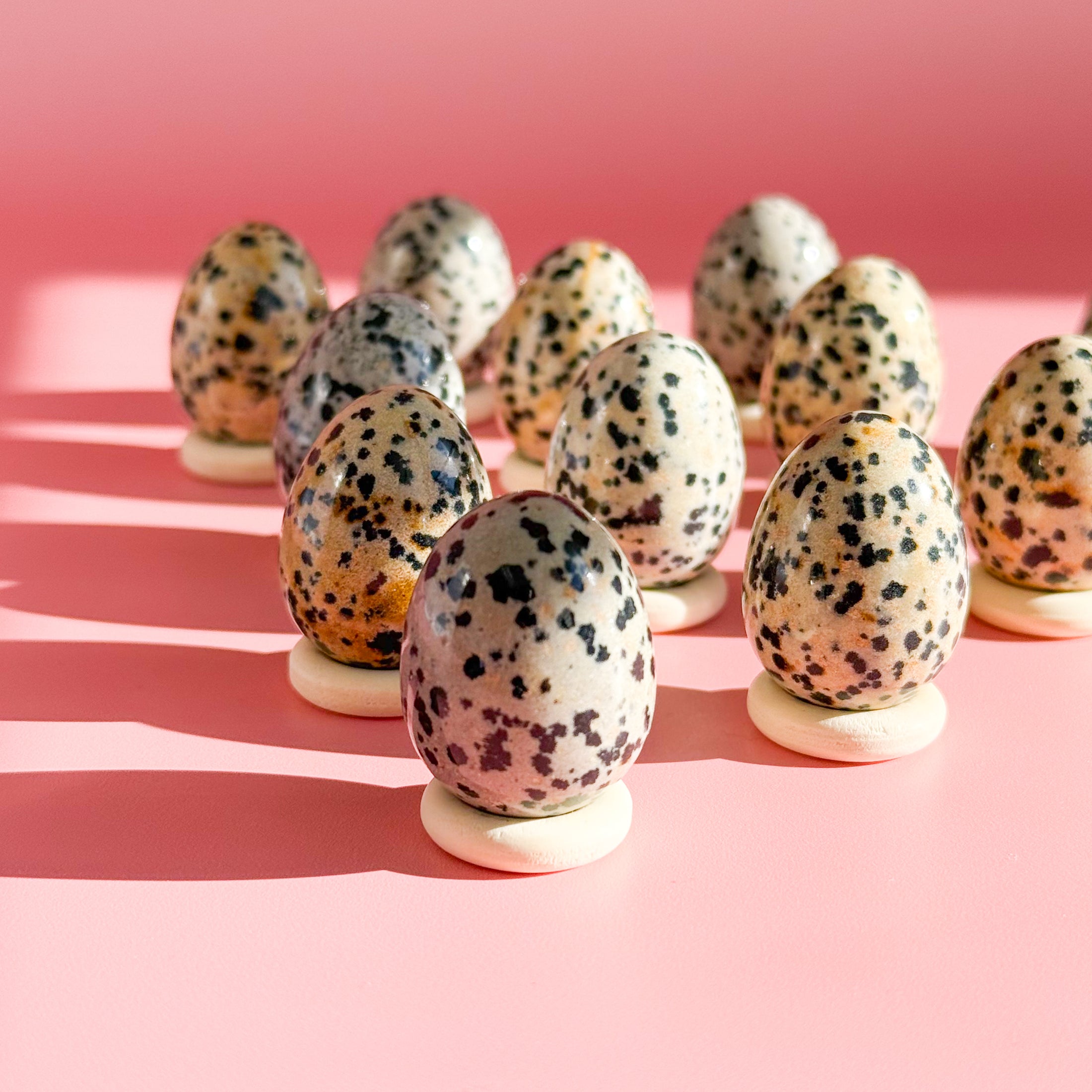 Dalmatian Jasper Mini Egg