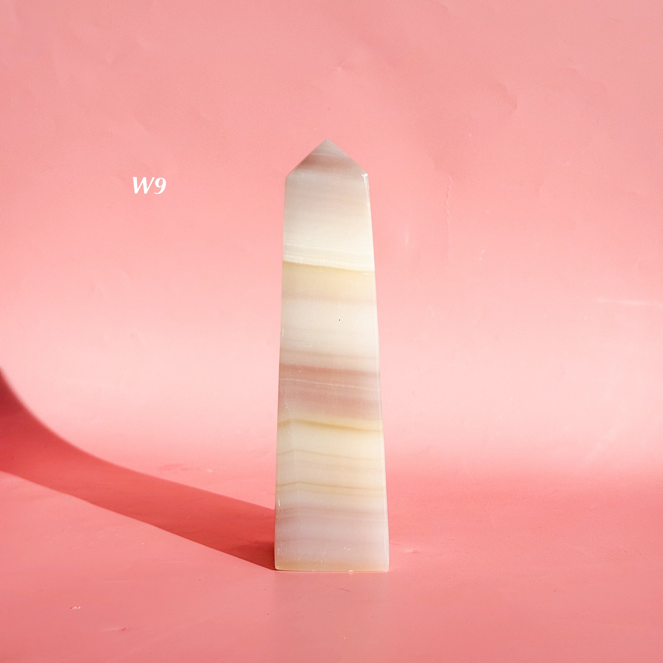 Watermelon Calcite Tower