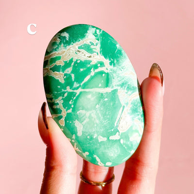 High Quality Lucin Variscite Palmstone
