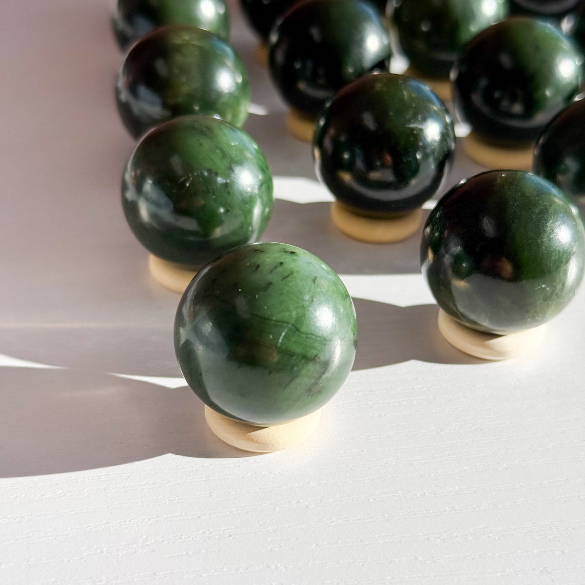 Nephrite Jade Sphere