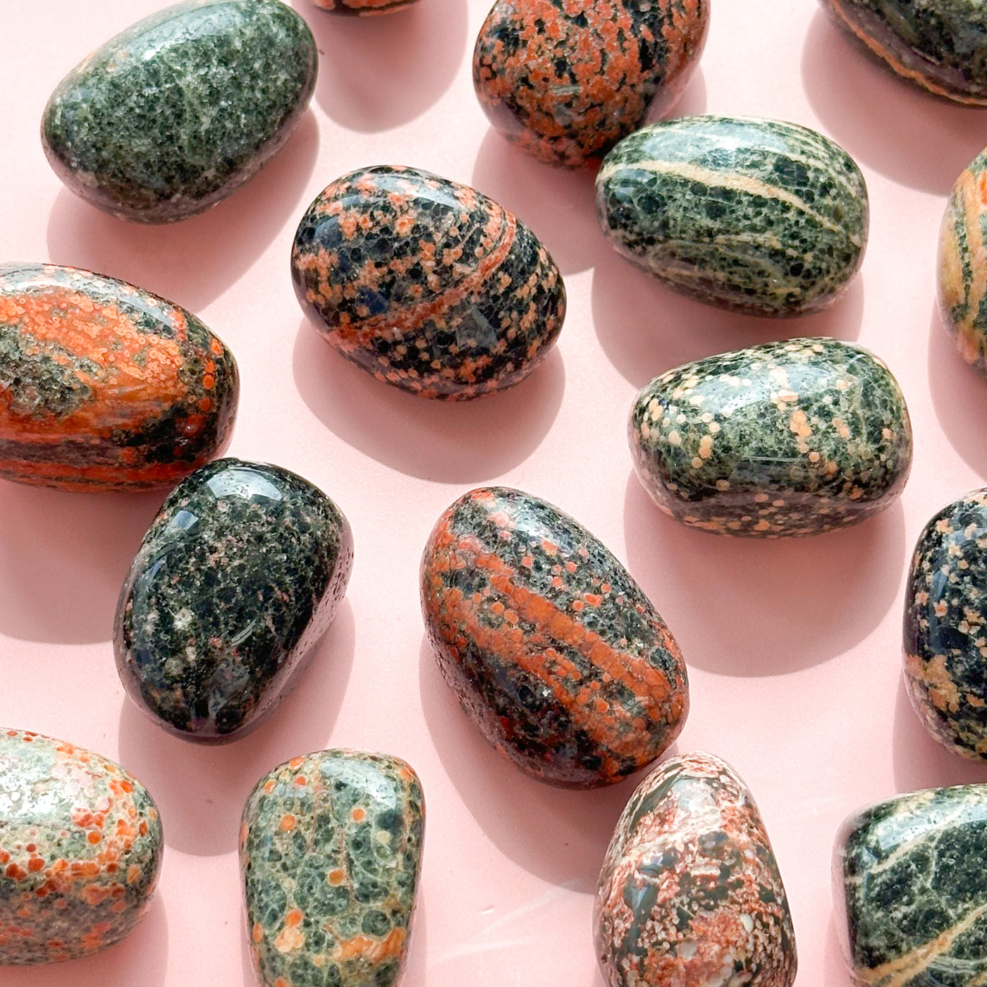 Red Snowflake Jasper Tumble