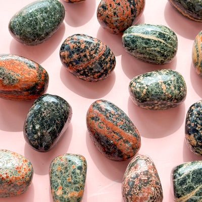 Red Snowflake Jasper Tumble