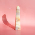 Load image into Gallery viewer, Watermelon Calcite Tower

