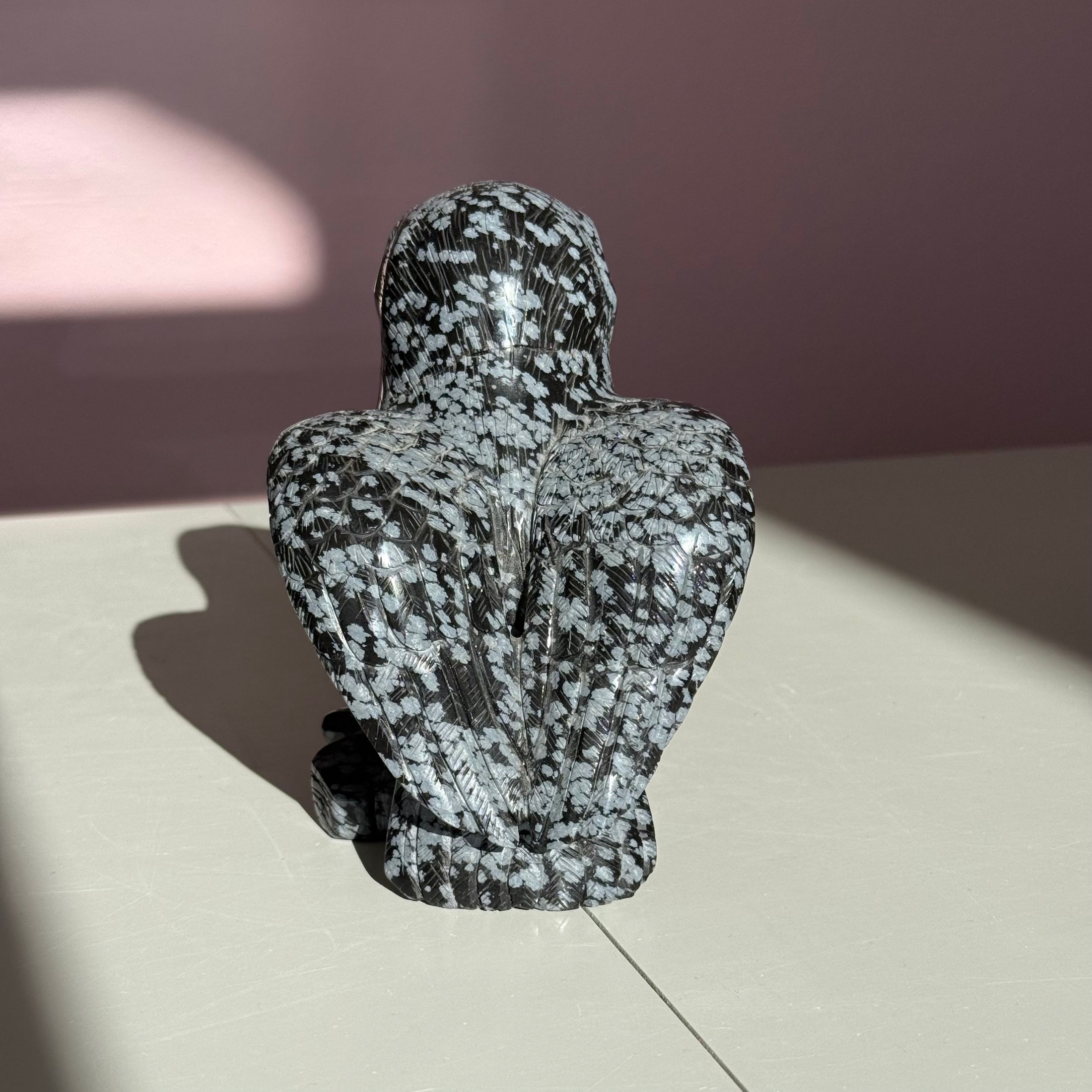 Snowflake Obsidian Owl
