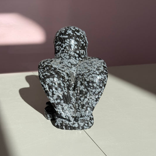 Snowflake Obsidian Owl