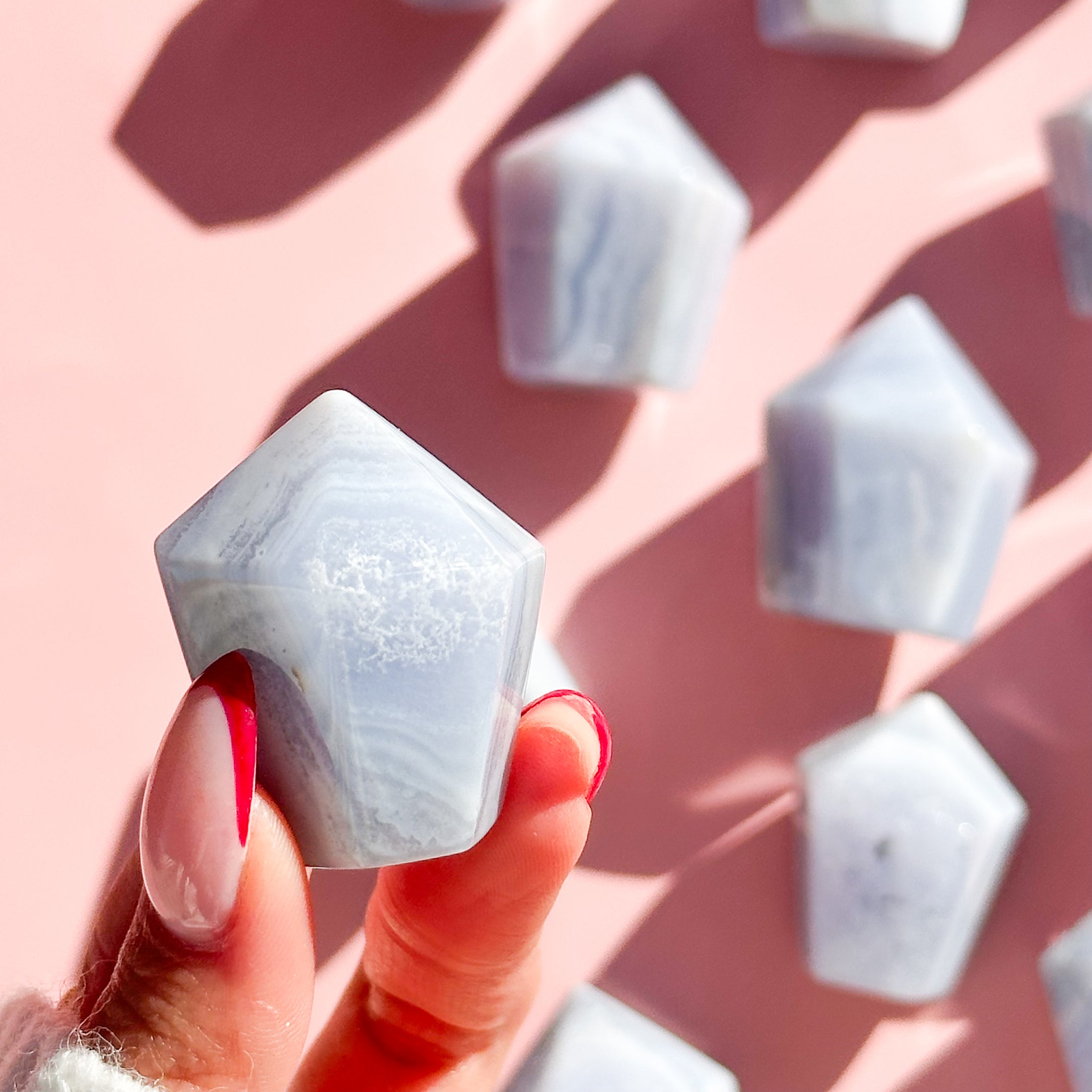 Blue Lace Agate Tower