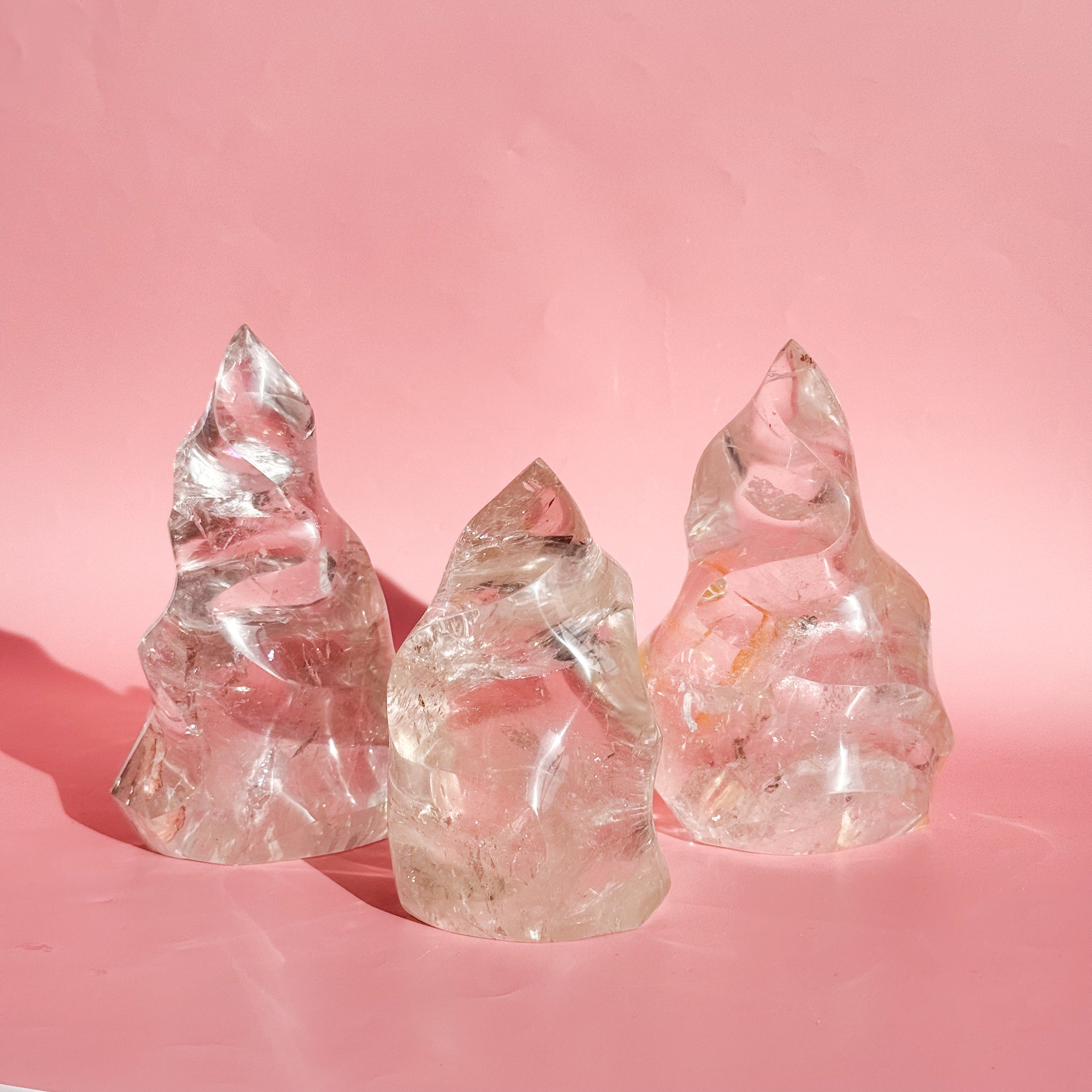 Medium Clear Quartz Flame
