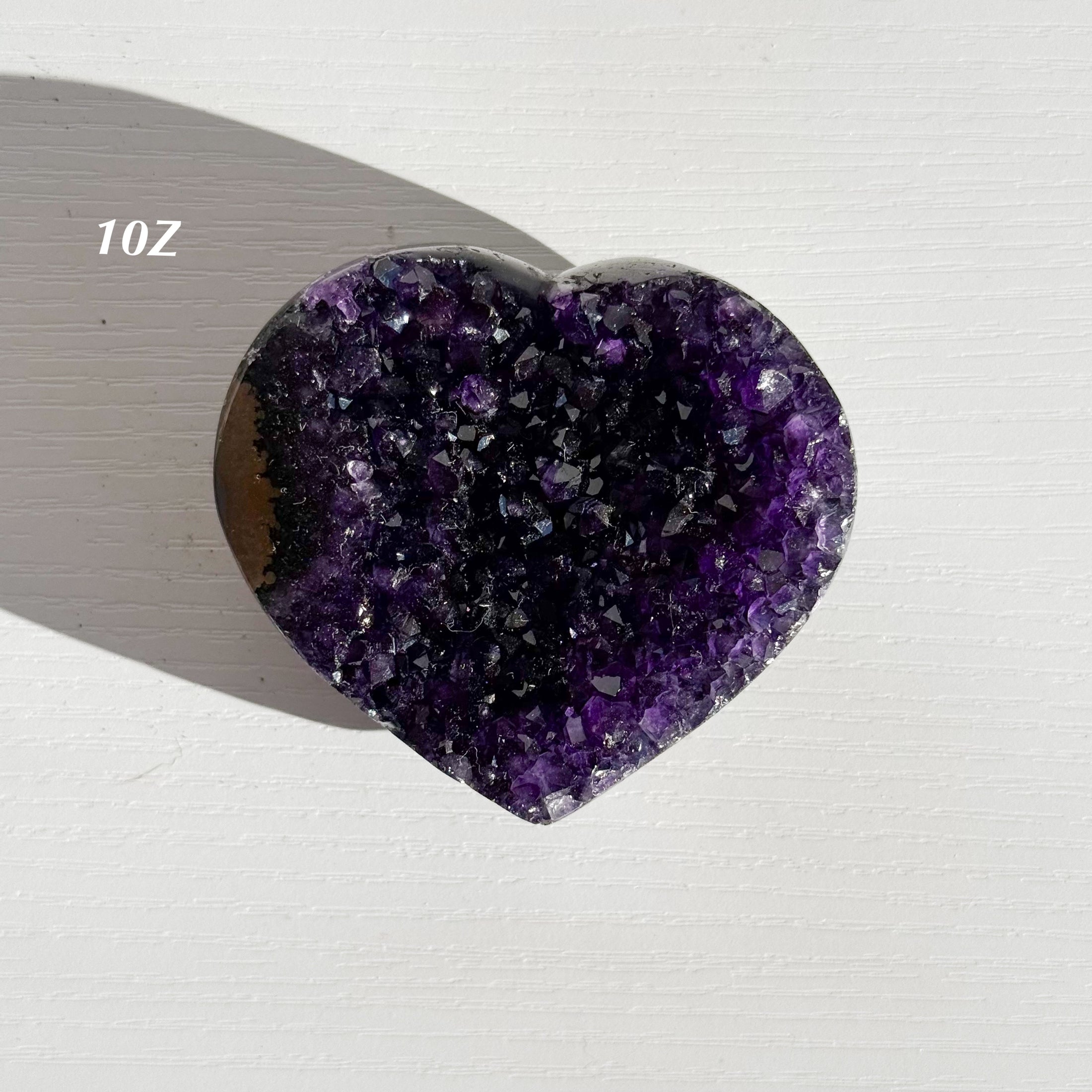 Druzy Amethyst Heart from Brazil