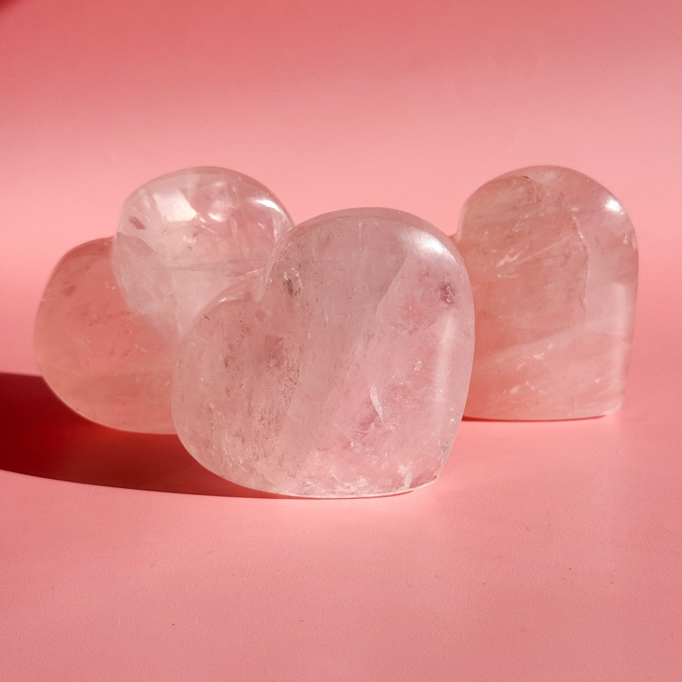 Rose Quartz Standing Heart