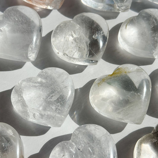 Clear Quartz Standing Heart