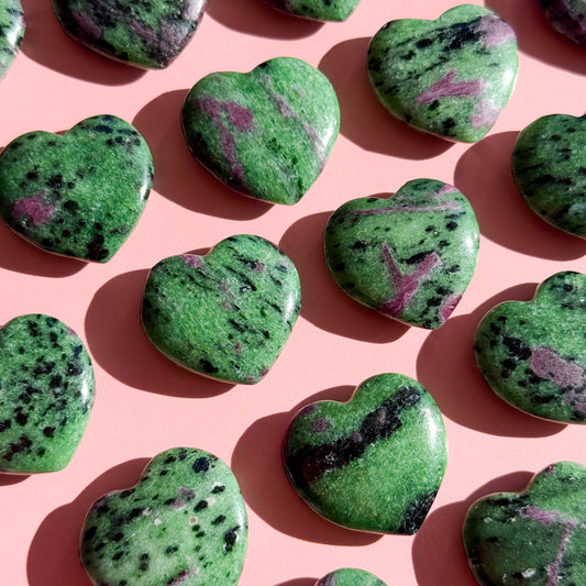 Ruby in Zoisite Small Heart