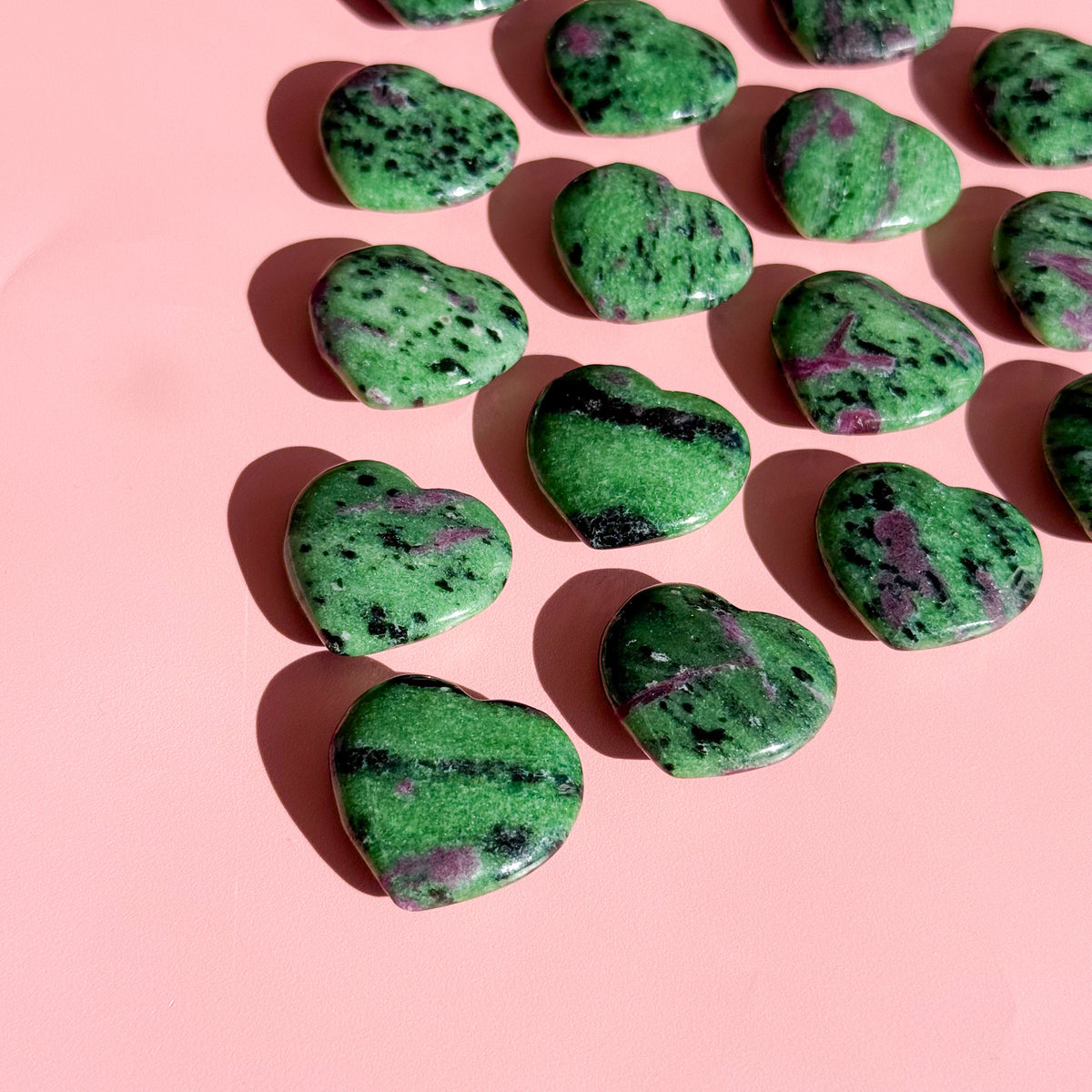 Ruby in Zoisite Small Heart